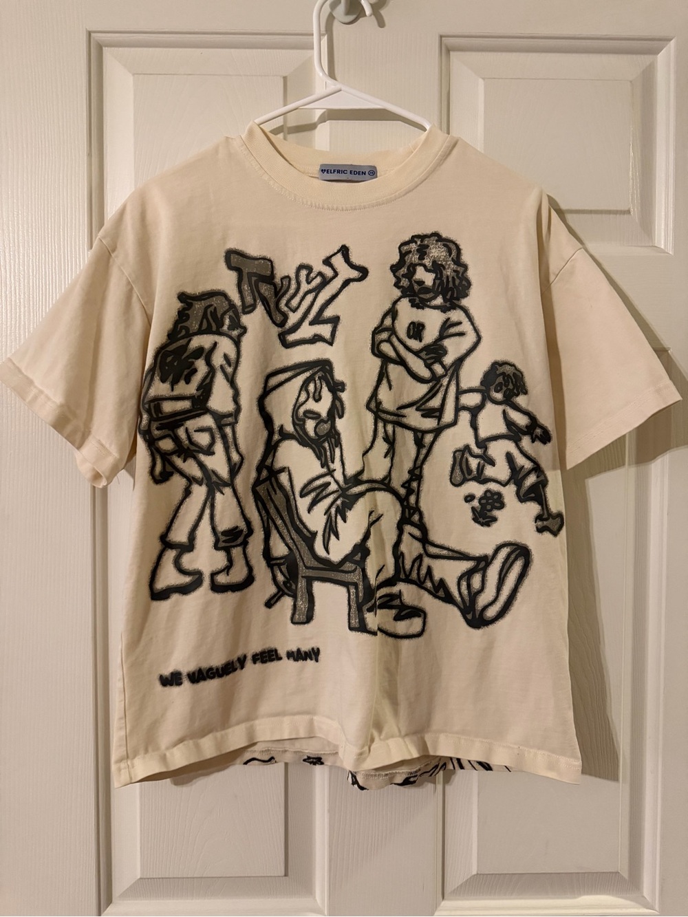 Aelfric Eden Y2K Cartoon Graffiti Oversized Graphic T-Shirt - size XS